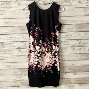 Floral Sleeveless Bodycon Dress